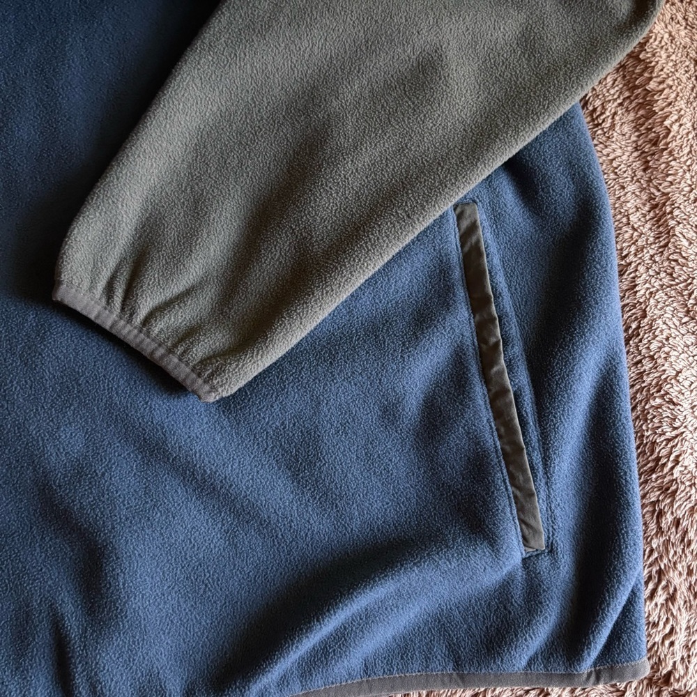 Columbia Mens Steens Mountain Snap Fleece Pullover XL Blue Green XM0671 - Picture 6 of 7